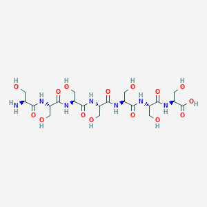 molecular formula C21H37N7O15 B14250195 L-Seryl-L-seryl-L-seryl-L-seryl-L-seryl-L-seryl-L-serine CAS No. 284470-71-9