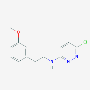molecular formula C13H14ClN3O B1425029 6-氯-N-[2-(3-甲氧基苯基)乙基]吡啶-3-胺 CAS No. 1283108-38-2