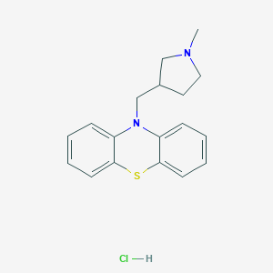 molecular formula C18H21ClN2S B142503 美曲地嗪盐酸盐 CAS No. 1229-35-2
