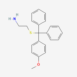 2-{[(4-Methoxyphenyl)(diphenyl)methyl]sulfanyl}ethan-1-amine