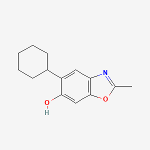 5-Cyclohexyl-2-methyl-1,3-benzoxazol-6-ol