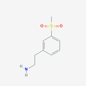 molecular formula C9H13NO2S B1425061 2-[3-(甲磺酰基)苯基]乙胺 CAS No. 933696-63-0