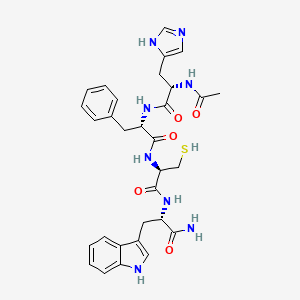 L-Tryptophanamide, N-acetyl-L-histidyl-L-phenylalanyl-L-cysteinyl-