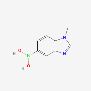 molecular formula C8H9BN2O2 B1425069 (1-Methyl-1H-benzimidazol-5-yl)boronsäure CAS No. 1107627-21-3