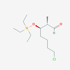 Heptanal, 7-chloro-2-methyl-3-[(triethylsilyl)oxy]-, (2S,3R)-