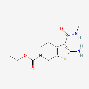 B1425072 ethyl 2-amino-3-(methylcarbamoyl)-4,7-dihydrothieno[2,3-c]pyridine-6(5H)-carboxylate CAS No. 1286703-77-2