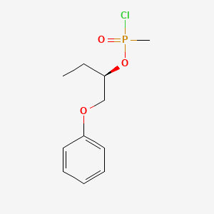 molecular formula C11H16ClO3P B14250798 (2R)-1-Phenoxybutan-2-yl methylphosphonochloridate CAS No. 361445-25-2