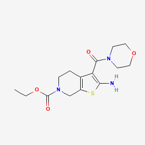 B1425082 ethyl 2-amino-3-(morpholine-4-carbonyl)-4,7-dihydrothieno[2,3-c]pyridine-6(5H)-carboxylate CAS No. 1251614-22-8