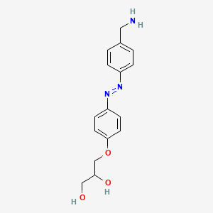 3-(4-{(E)-[4-(Aminomethyl)phenyl]diazenyl}phenoxy)propane-1,2-diol