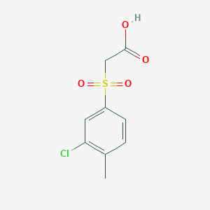 (3-Chloro-4-methylbenzene-1-sulfonyl)acetic acid