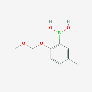 molecular formula C9H13BO4 B1425086 2-(甲氧甲氧基)-5-甲基苯硼酸 CAS No. 478685-71-1