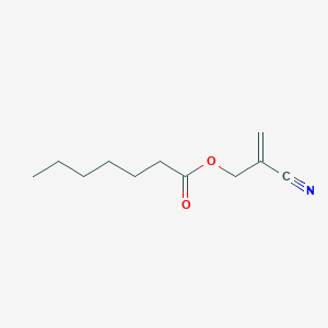 2-Cyanoprop-2-en-1-yl heptanoate