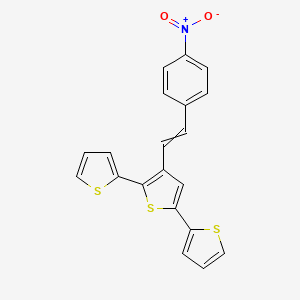 3-[2-(4-Nitrophenyl)ethenyl]-2,5-dithiophen-2-ylthiophene