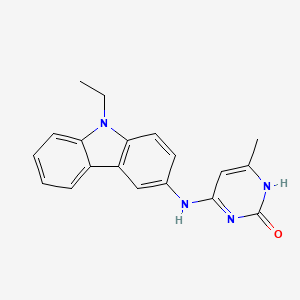 2(1H)-Pyrimidinone, 4-[(9-ethyl-9H-carbazol-3-yl)amino]-6-methyl-