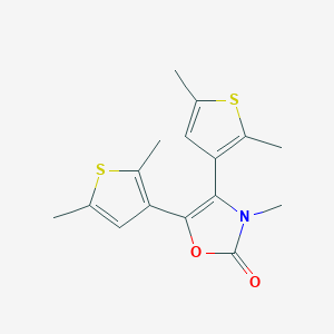 4,5-Bis(2,5-dimethylthiophen-3-yl)-3-methyl-1,3-oxazol-2(3H)-one