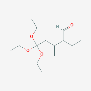 5,5,5-Triethoxy-3-methyl-2-(propan-2-yl)pentanal