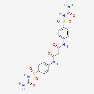 N~1~,N~3~-Bis[4-(carbamoylsulfamoyl)phenyl]propanediamide