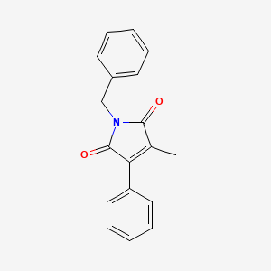 1H-Pyrrole-2,5-dione, 3-methyl-4-phenyl-1-(phenylmethyl)-