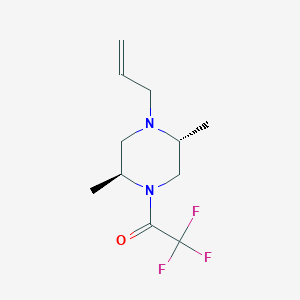 1-[(2S,5R)-2,5-Dimethyl-4-(prop-2-en-1-yl)piperazin-1-yl]-2,2,2-trifluoroethan-1-one