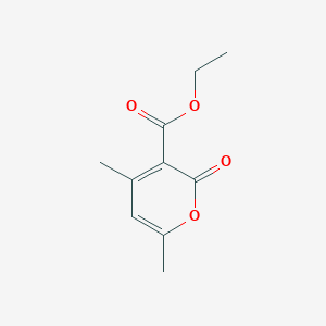 molecular formula C10H12O4 B14251081 Ethyl 4,6-dimethyl-2-oxo-2H-pyran-3-carboxylate CAS No. 404339-52-2