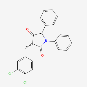 3-[(3,4-Dichlorophenyl)methylidene]-1,5-diphenylpyrrolidine-2,4-dione