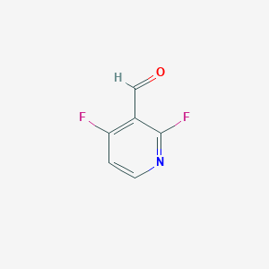 molecular formula C6H3F2NO B1425111 2,4-二氟烟酰醛 CAS No. 1227564-60-4