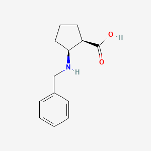 (1R,2S)-2-(benzylamino)cyclopentane-1-carboxylic acid