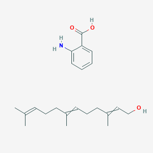 molecular formula C22H33NO3 B14251130 2-Aminobenzoic acid;3,7,11-trimethyldodeca-2,6,10-trien-1-ol CAS No. 390744-90-8