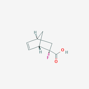 molecular formula C8H9FO2 B14251145 (1S,2S,4S)-2-Fluorobicyclo[2.2.1]hept-5-ene-2-carboxylic acid CAS No. 211444-70-1