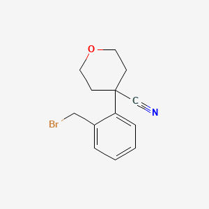 2H-Pyran-4-carbonitrile, 4-[2-(bromomethyl)phenyl]tetrahydro-