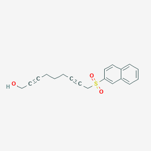 molecular formula C19H18O3S B14251162 2,7-Nonadiyn-1-ol, 9-(2-naphthalenylsulfonyl)- CAS No. 252880-58-3