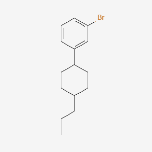 molecular formula C15H21Br B14251166 1-Bromo-3-(4-propylcyclohexyl)benzene CAS No. 391684-41-6