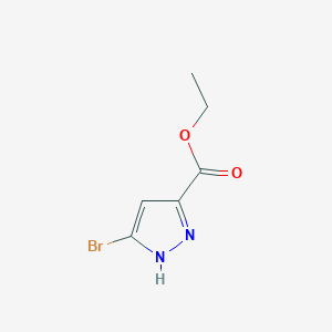 molecular formula C6H7BrN2O2 B1425117 ethyl 5-bromo-1H-pyrazole-3-carboxylate CAS No. 1392208-46-6