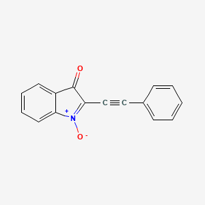 3H-Indol-3-one, 2-(phenylethynyl)-, 1-oxide