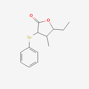 5-Ethyl-4-methyl-3-(phenylselanyl)oxolan-2-one