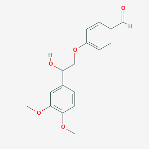 4-[2-(3,4-Dimethoxyphenyl)-2-hydroxyethoxy]benzaldehyde