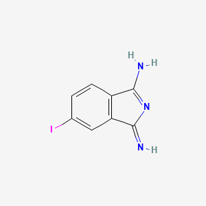 molecular formula C8H6IN3 B14251205 1-Imino-6-iodo-1H-isoindol-3-amine CAS No. 206998-65-4