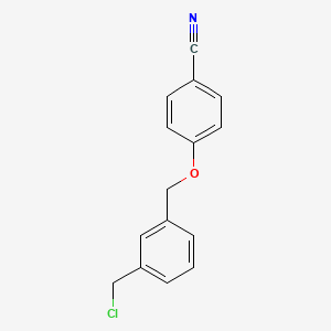 Benzonitrile, 4-[[3-(chloromethyl)phenyl]methoxy]-