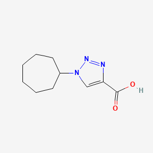 molecular formula C10H15N3O2 B1425130 1-环庚基-1H-1,2,3-三唑-4-羧酸 CAS No. 1351004-08-4