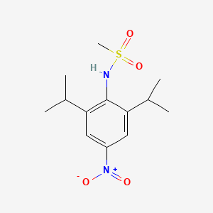 B14251309 Methanesulfonamide, N-[2,6-bis(1-methylethyl)-4-nitrophenyl]- CAS No. 437763-64-9