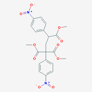 molecular formula C21H20N2O10 B14251318 Trimethyl 1,3-bis(4-nitrophenyl)propane-1,1,3-tricarboxylate CAS No. 494836-69-0