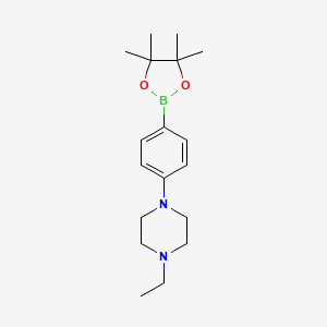 1-Ethyl-4-(4-(4,4,5,5-tetramethyl-1,3,2-dioxaborolan-2-YL)phenyl)piperazine