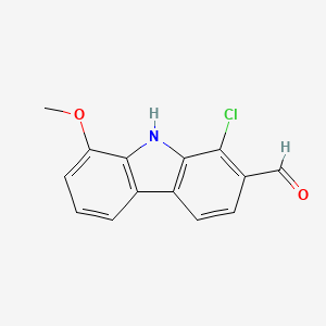 1-Chloro-8-methoxy-9H-carbazole-2-carbaldehyde