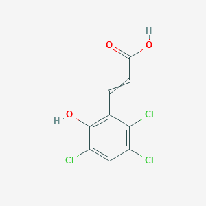 3-(2,3,5-Trichloro-6-hydroxyphenyl)prop-2-enoic acid