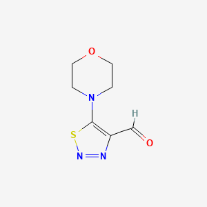 1,2,3-Thiadiazole-4-carboxaldehyde, 5-(4-morpholinyl)-