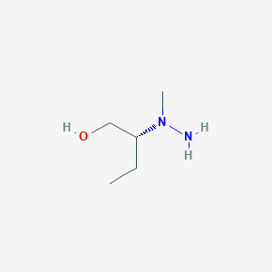 molecular formula C5H14N2O B14251461 (2R)-2-(1-Methylhydrazinyl)butan-1-ol CAS No. 211987-91-6