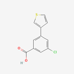 molecular formula C11H7ClO2S B1425148 5-氯-3-(噻吩-3-基)苯甲酸 CAS No. 1261926-16-2
