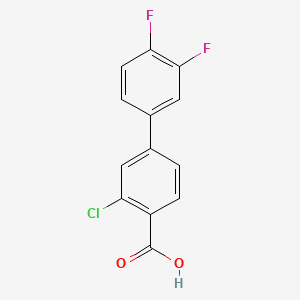 B1425149 2-Chloro-4-(3,4-difluorophenyl)benzoic acid CAS No. 1261956-79-9