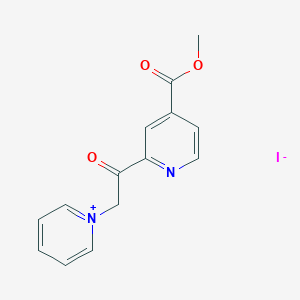 Pyridinium, 1-[2-[4-(methoxycarbonyl)-2-pyridinyl]-2-oxoethyl]-, iodide