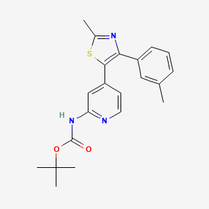 tert-Butyl {4-[2-methyl-4-(3-methylphenyl)-1,3-thiazol-5-yl]pyridin-2-yl}carbamate